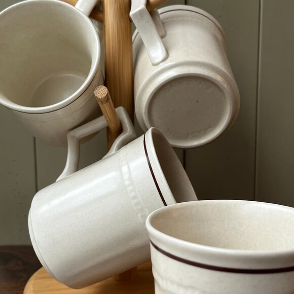 Kensington Handcrafted England Ironstone 4 Mugs - Picture 3 of 15